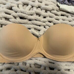 Aerie Nude Lightly-lined Strapless Bra 36DD